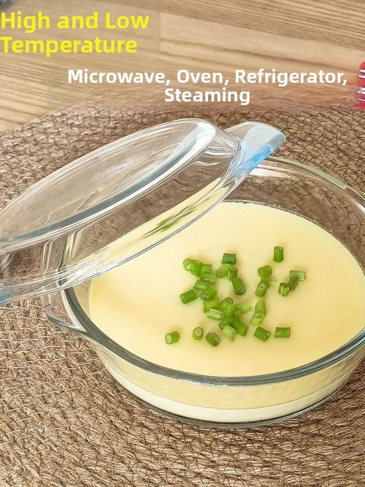 High-Temperature Resistant Glass Bowl with Lid for Microwave Oven Special Bowl Heating Container Di Basin Soup Bowl Egg Pud...
High-Temperature Resistant Glass Bowl with Lid for Microwave Oven Special Bowl Heating Container Di Basin Soup Bowl Egg Pud...