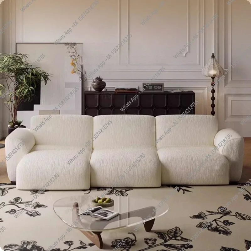 JJ Nordic Modern Cream Style Functional Sofa Chenille Fabric Zero Against The Wall Electric Sofa Telescopic Straight Row Fabric
JJ Nordic Modern Cream Style Functional Sofa Chenille Fabric Zero Against The Wall Electric Sofa Telescopic Straight Row Fabric