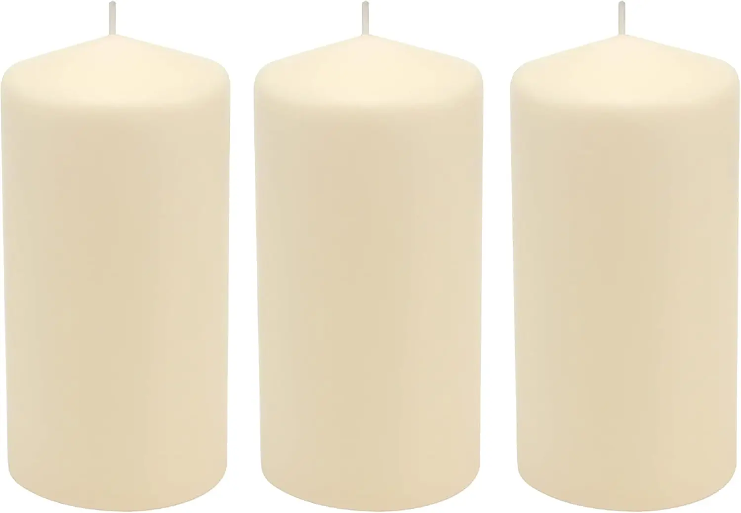 Unscented Pillar Candles, 65-Hour Burn, 3x6, Ivory, 3-Pack for Decor & Emergencies
Unscented Pillar Candles, 65-Hour Burn, 3x6, Ivory, 3-Pack for Decor & Emergencies