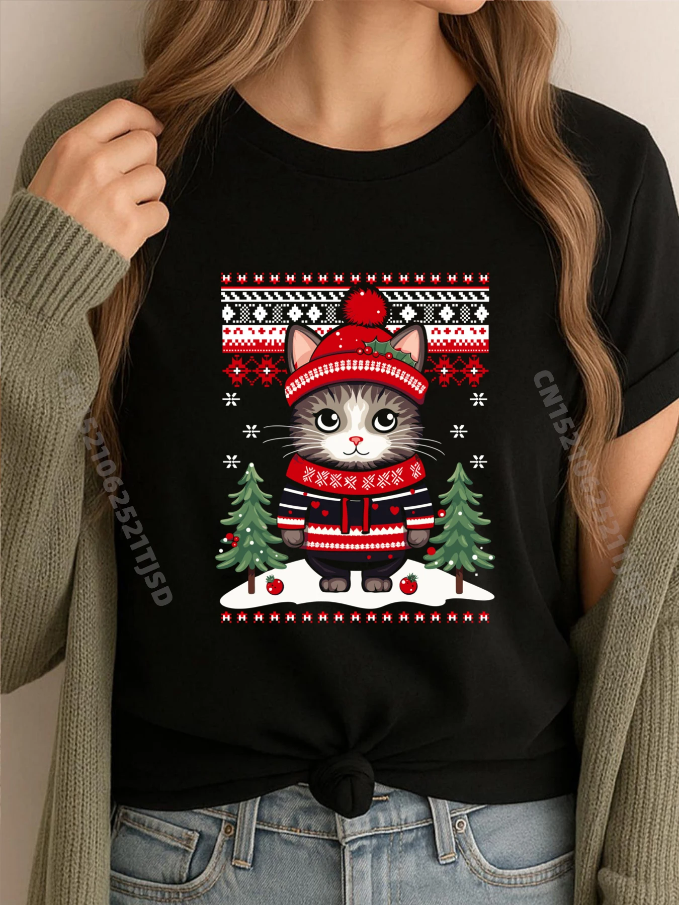 Роскошная одежда Ugly Christmas Cat Рождественская рубашка HOLIDAYS
Роскошная одежда Ugly Christmas Cat Рождественская рубашка HOLIDAYS