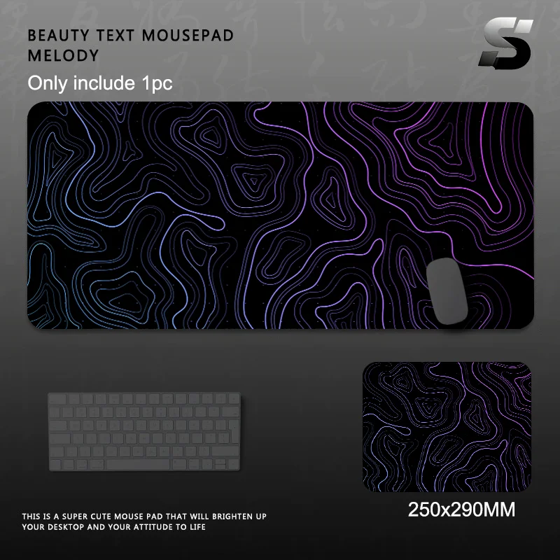 Topographic Pattern Soft Mouse Pad Anti-Slip Base Locked Edge Comfortable Desk Mat for Gaming Office Long Time Computer PC Use
Topographic Pattern Soft Mouse Pad Anti-Slip Base Locked Edge Comfortable Desk Mat for Gaming Office Long Time Computer PC Use