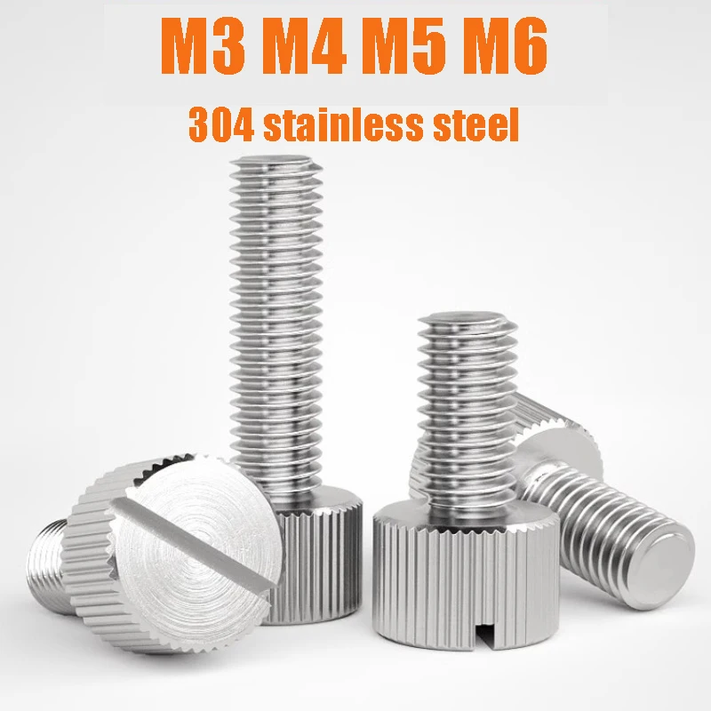 10pcs M3M4M5M6 Metric Slotted stainless steel 304 single head hand screw big cap big head round knurled flat head torsion screw
10pcs M3M4M5M6 Metric Slotted stainless steel 304 single head hand screw big cap big head round knurled flat head torsion screw
