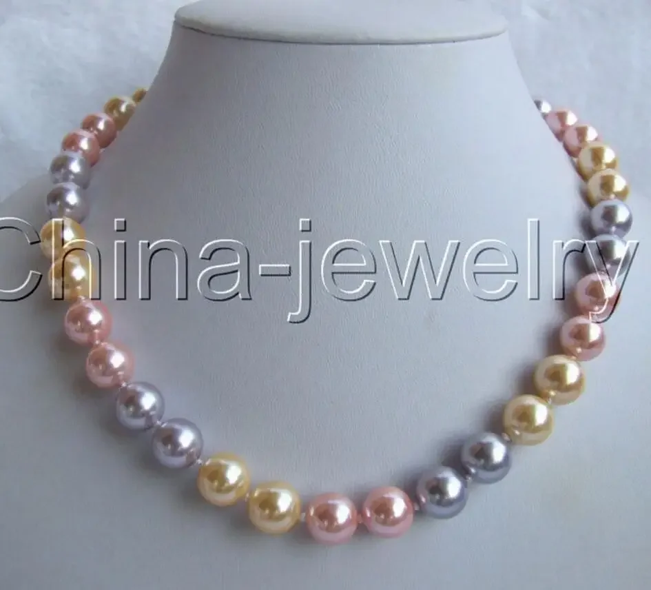 Beautiful 18" 12mm perfect round multicolor south sea shell pearl necklace
Beautiful 18" 12mm perfect round multicolor south sea shell pearl necklace