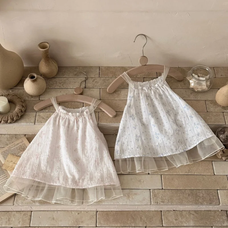 2026 Korean Style Summer 6M-3Y Kids Dress Mesh Outing Baby Girl Clothing Suspender Embroidered Floral Infants Dress
2026 Korean Style Summer 6M-3Y Kids Dress Mesh Outing Baby Girl Clothing Suspender Embroidered Floral Infants Dress