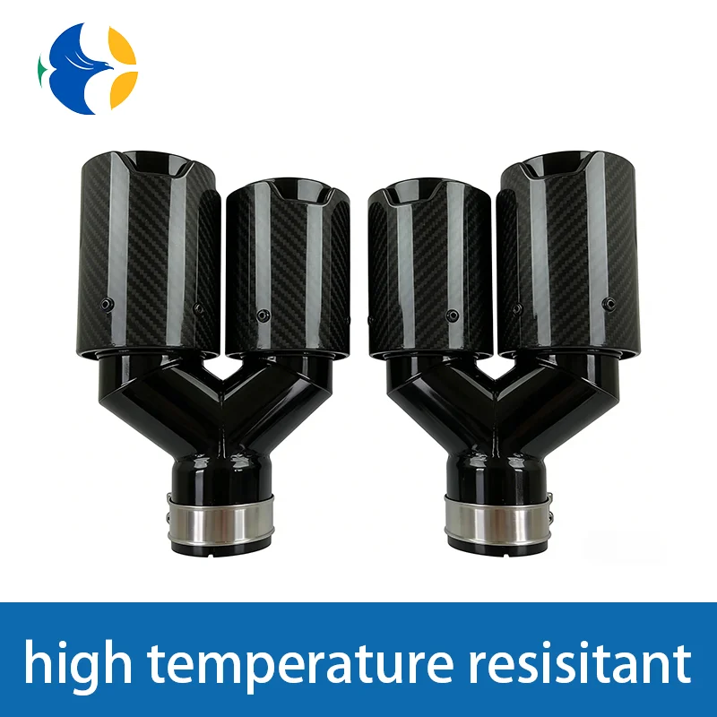 For M logo Carbon Fiber Dual Exhaust Tips Stainless Steel Clamp-On Car Muffler Tailpipe Auto Styling Modification
For M logo Carbon Fiber Dual Exhaust Tips Stainless Steel Clamp-On Car Muffler Tailpipe Auto Styling Modification