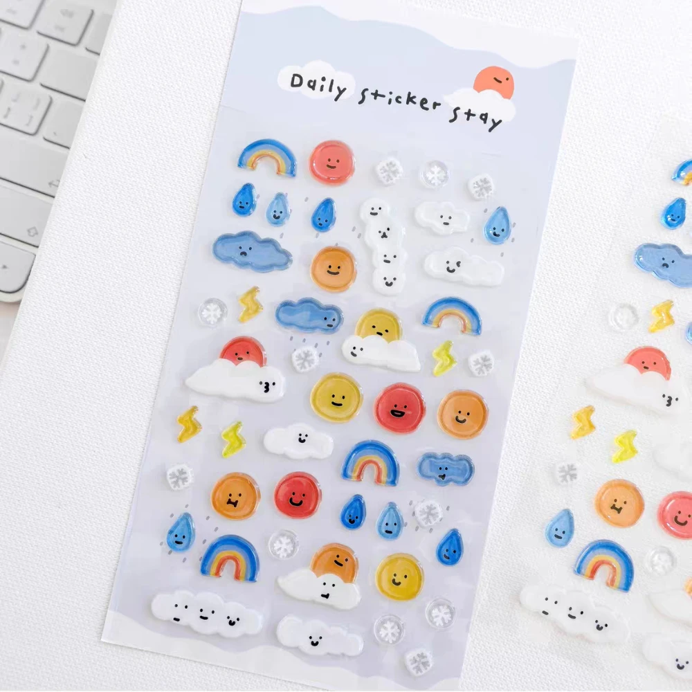 Корейский импорт BONITO Kawaii облако солнце дождь погода наклейки ПВХ Скрапбукинг Diy журнал канцелярские наклейки подарок
Корейский импорт BONITO Kawaii облако солнце дождь погода наклейки ПВХ Скрапбукинг Diy журнал канцелярские наклейки подарок