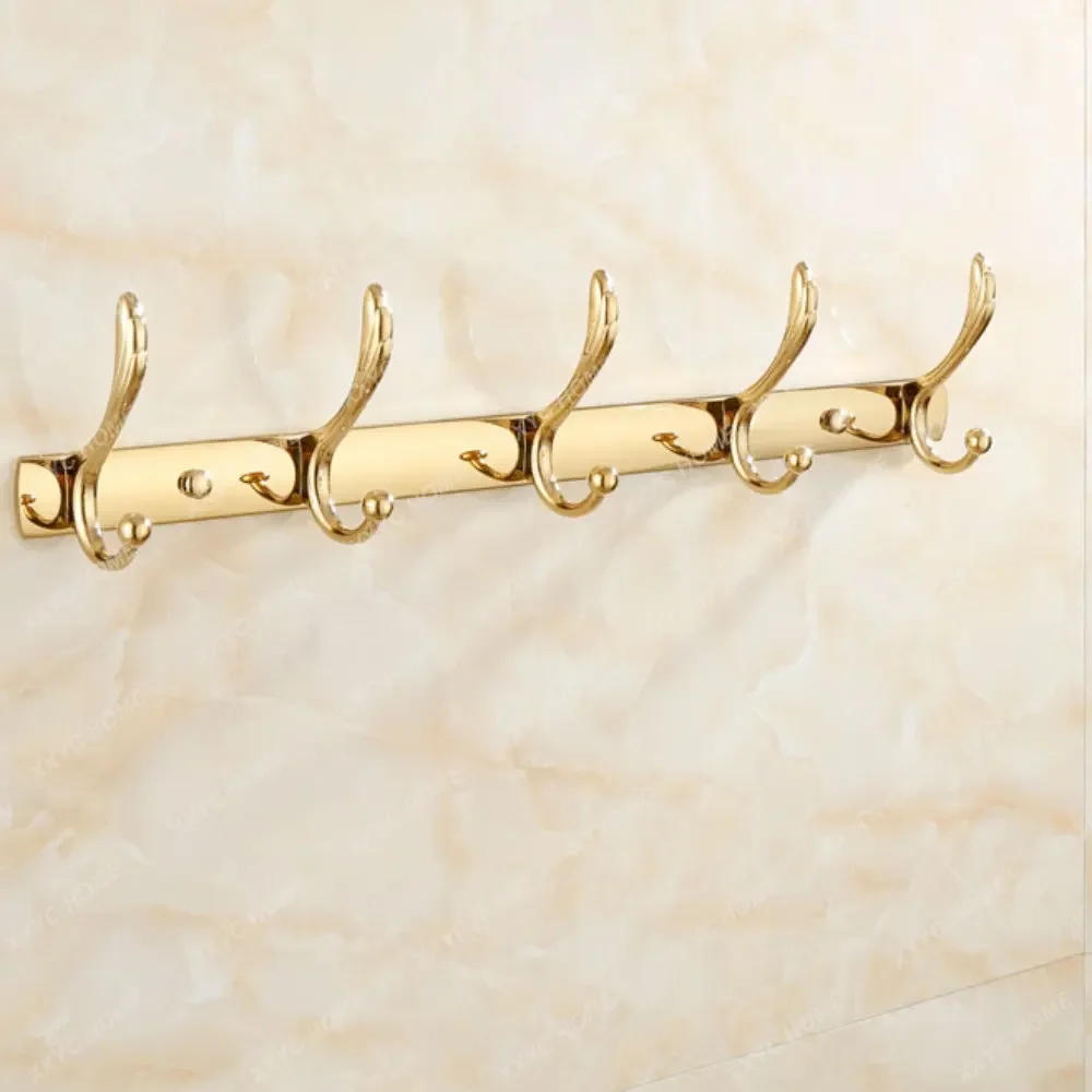 Bathroom Gold Row Hook Vintage Clothes Hook Gold Plated Titanium Towel Hook Cap Toilet Pendant Set
Bathroom Gold Row Hook Vintage Clothes Hook Gold Plated Titanium Towel Hook Cap Toilet Pendant Set