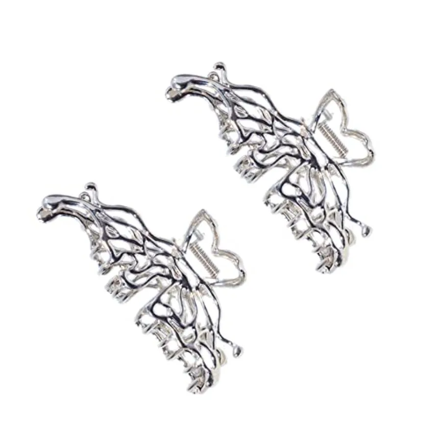 2 Pcs Large Metal Hair Claw Clips - Personality Nonslip Hair Clamps, Perfect Jaw Hair Clamps For Women And Thinner-Thick Hair S
2 Pcs Large Metal Hair Claw Clips - Personality Nonslip Hair Clamps, Perfect Jaw Hair Clamps For Women And Thinner-Thick Hair S