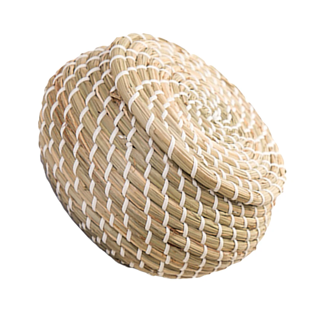 Woven Storage Basket 19x11x10cm Straw Handmade Baskets with Lid for Snacks Decorative Organizer Safe Natural Material
Woven Storage Basket 19x11x10cm Straw Handmade Baskets with Lid for Snacks Decorative Organizer Safe Natural Material