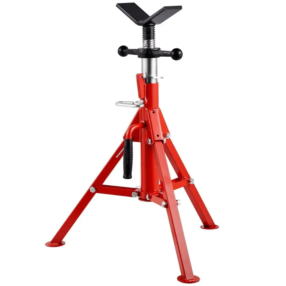Adjustable Pipe Stand 1/8 to 12 Inch Capacity Height 24 to 42 Inch Portable Folding Pipe Jack 2500 lb Load Carbon Steel
Adjustable Pipe Stand 1/8 to 12 Inch Capacity Height 24 to 42 Inch Portable Folding Pipe Jack 2500 lb Load Carbon Steel