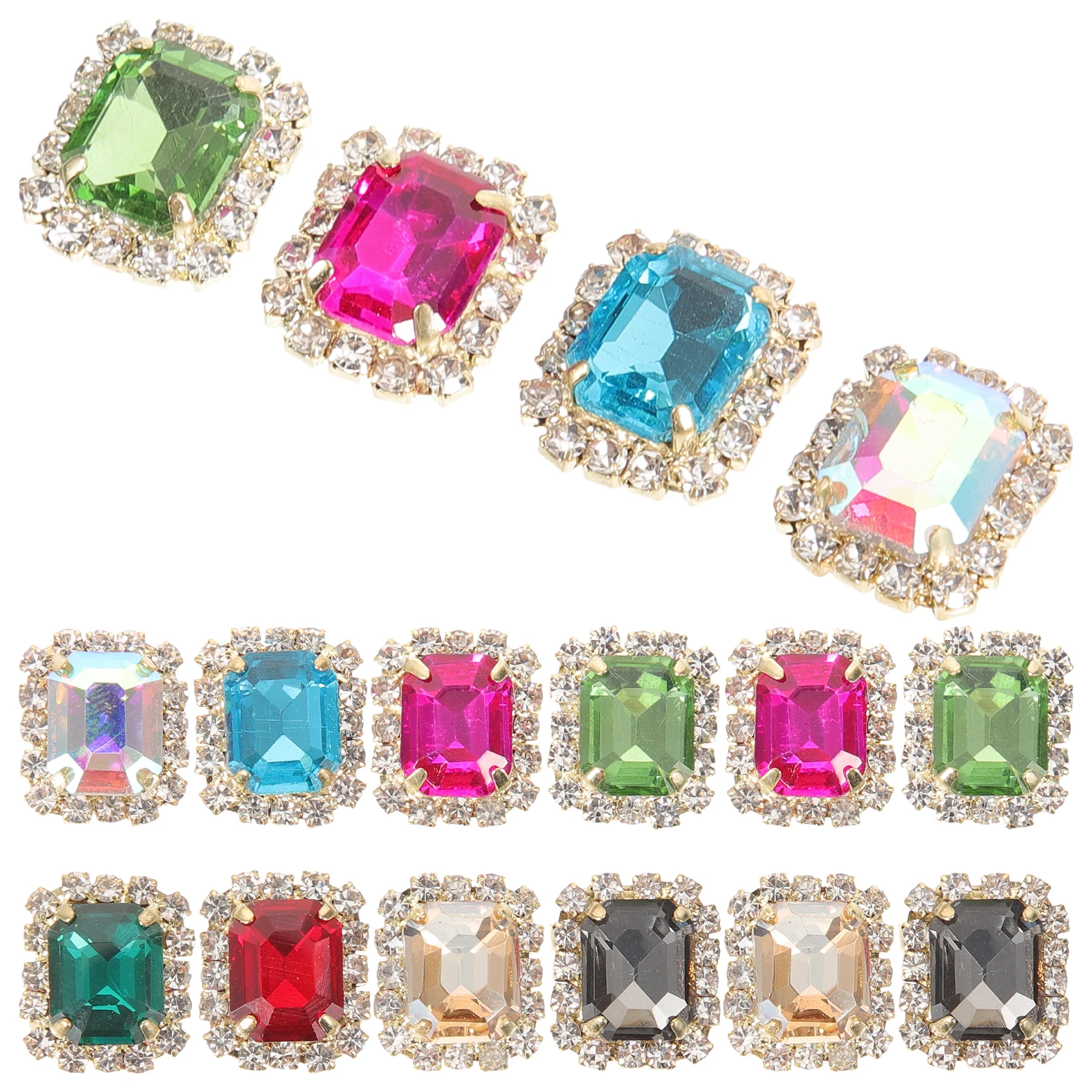 20 Pcs Claw Flatback Rhinestones Sew On Accessories Decorative Clothing DIY Crafting Glass Crystal Mixed Color Brightness
20 Pcs Claw Flatback Rhinestones Sew On Accessories Decorative Clothing DIY Crafting Glass Crystal Mixed Color Brightness