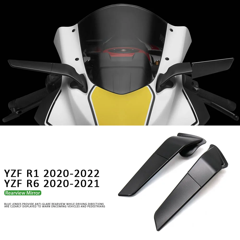 YZF R6 R1 2020-2022 Motorcycle Mirror Modified Wind Wing Adjustable Rotating Rearview Mirror Accessories For YAMAHA YZFR1 YZF R6
YZF R6 R1 2020-2022 Motorcycle Mirror Modified Wind Wing Adjustable Rotating Rearview Mirror Accessories For YAMAHA YZFR1 YZF R6