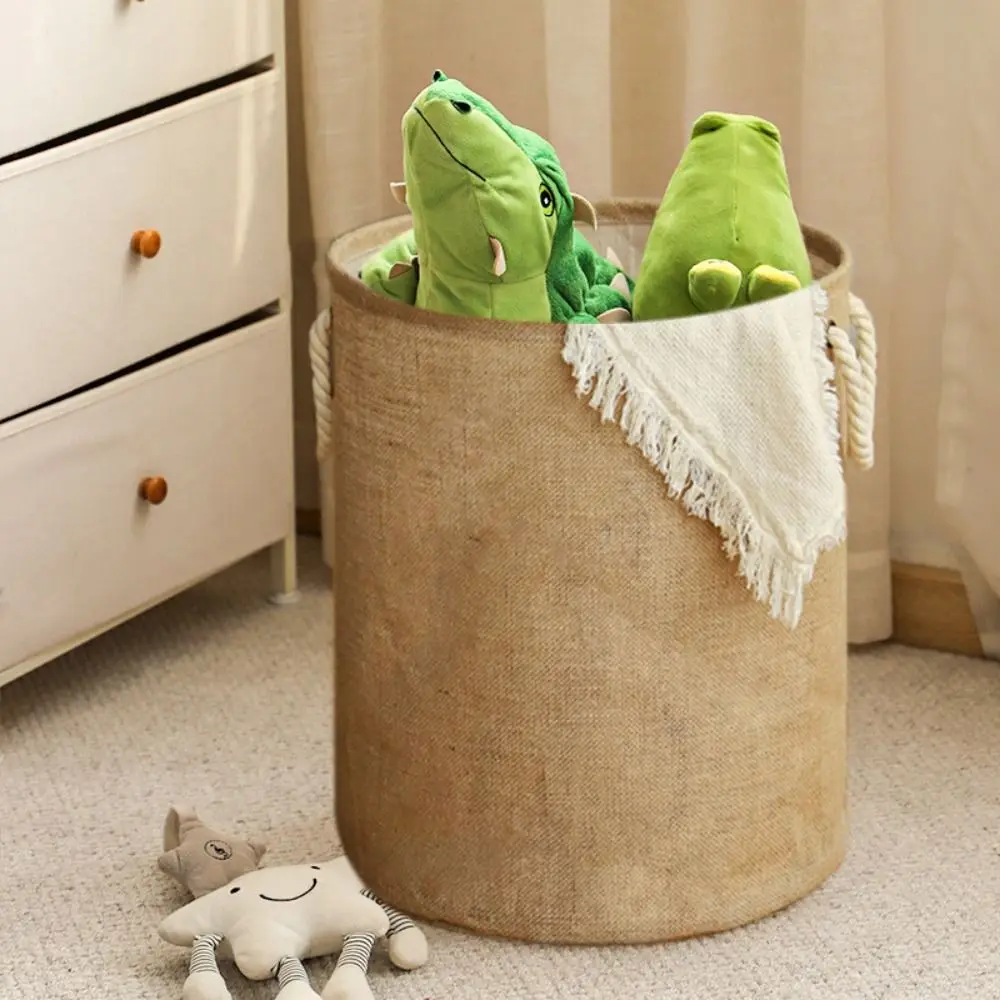 Waterproof Cotton Linen Laundry Basket Large Capacity Foldable Dirty Clothes Basket with Handle Household Sundries Organizer
Waterproof Cotton Linen Laundry Basket Large Capacity Foldable Dirty Clothes Basket with Handle Household Sundries Organizer