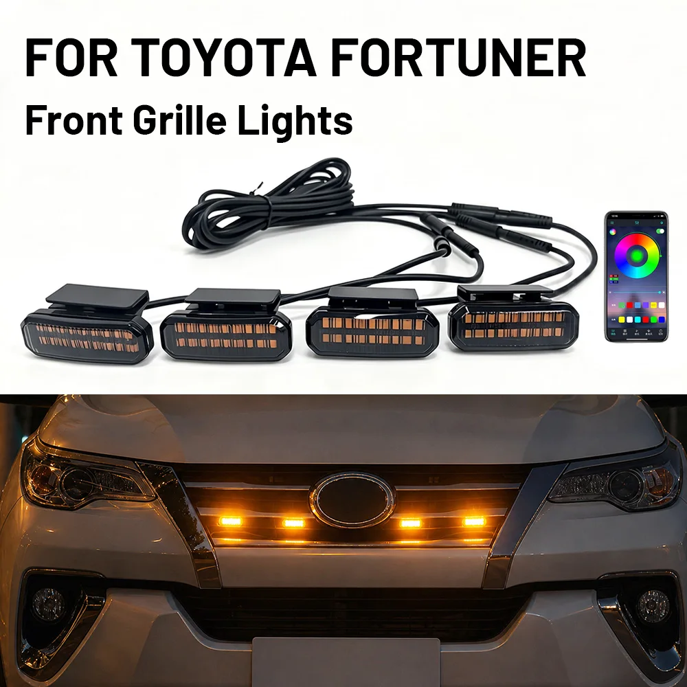 LED Front Grille Light FOR TOYOTA FORTUNER Car Daytime Running Light Wheel Eyebrow Lamp For Pickup Offroad 12V
LED Front Grille Light FOR TOYOTA FORTUNER Car Daytime Running Light Wheel Eyebrow Lamp For Pickup Offroad 12V
