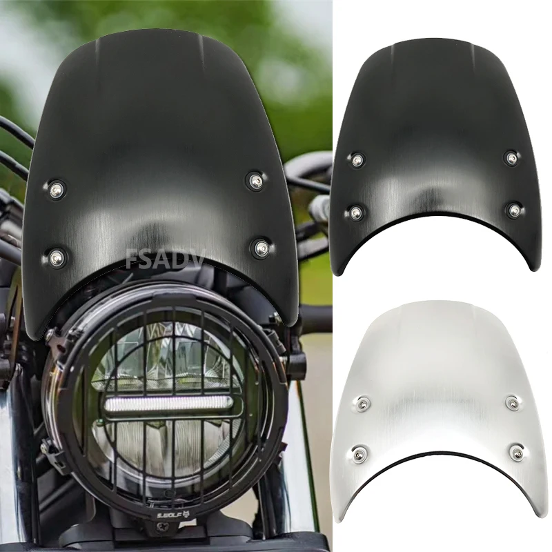 Подходит для HONDA CMX500 CMX300 CMX 500 300 2017-2023, алюминиевый дефлектор ветрового стекла, защита ветрового стекла 
Подходит для HONDA CMX500 CMX300 CMX 500 300 2017-2023, алюминиевый дефлектор ветрового стекла, защита ветрового стекла