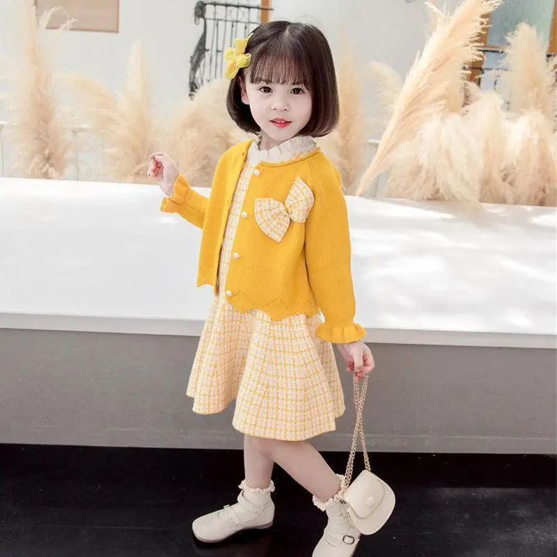 2-9 Years Autumn And Winter Girl Dress Set Fashion Children Clothes Trend Kids Clothing Baby Princess Costume
2-9 Years Autumn And Winter Girl Dress Set Fashion Children Clothes Trend Kids Clothing Baby Princess Costume
