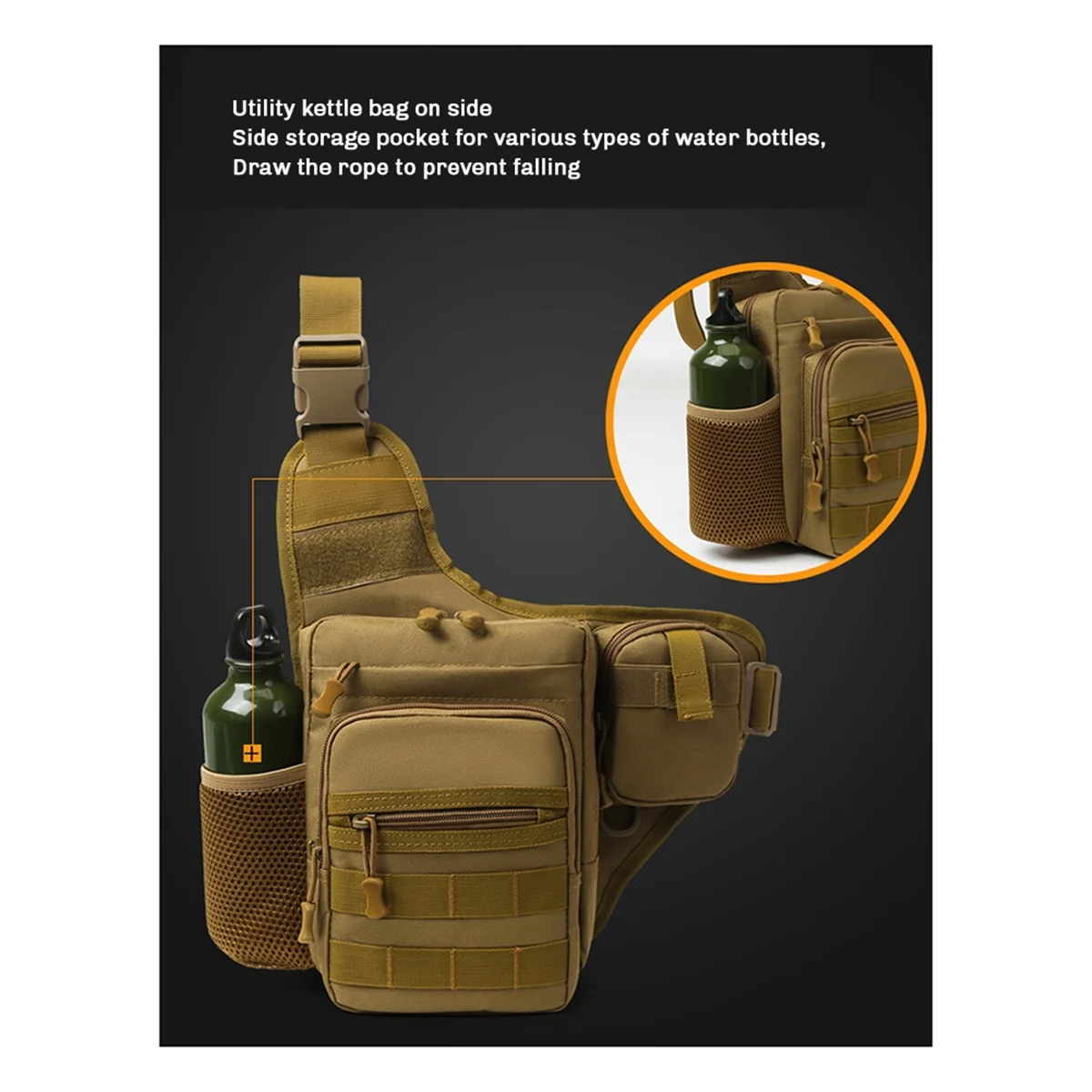 Camping Climbing Bag Chest Pouch for Cycling Hiking Travel Outdoor Sport Crossbody Fishing Waist Fanny Pack Brown
Camping Climbing Bag Chest Pouch for Cycling Hiking Travel Outdoor Sport Crossbody Fishing Waist Fanny Pack Brown