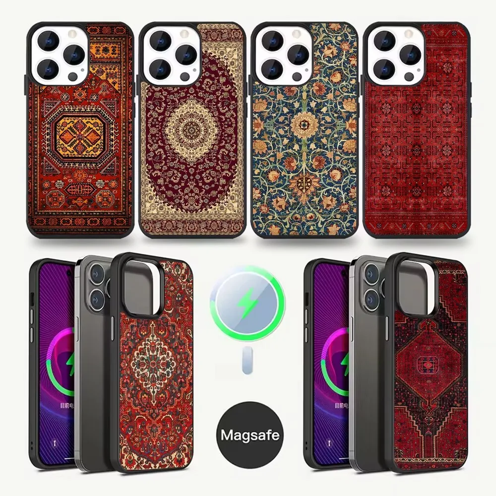 Persian Carpet Floral Pattern Phone Case For iPhone 16,15,14,13,12,11,Pro,Max,Plus,Mini,Magsafe,Magnetic Wireless Charging Case
Persian Carpet Floral Pattern Phone Case For iPhone 16,15,14,13,12,11,Pro,Max,Plus,Mini,Magsafe,Magnetic Wireless Charging Case