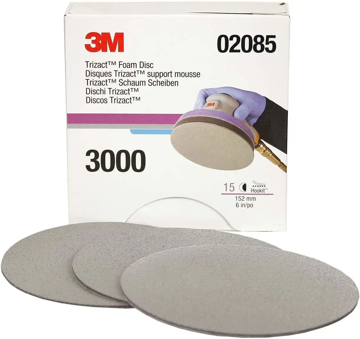 6-inch P3000 Foam Sanding Discs, 15-Pack for Smooth Paint Finish and Swirl Reduction
6-inch P3000 Foam Sanding Discs, 15-Pack for Smooth Paint Finish and Swirl Reduction