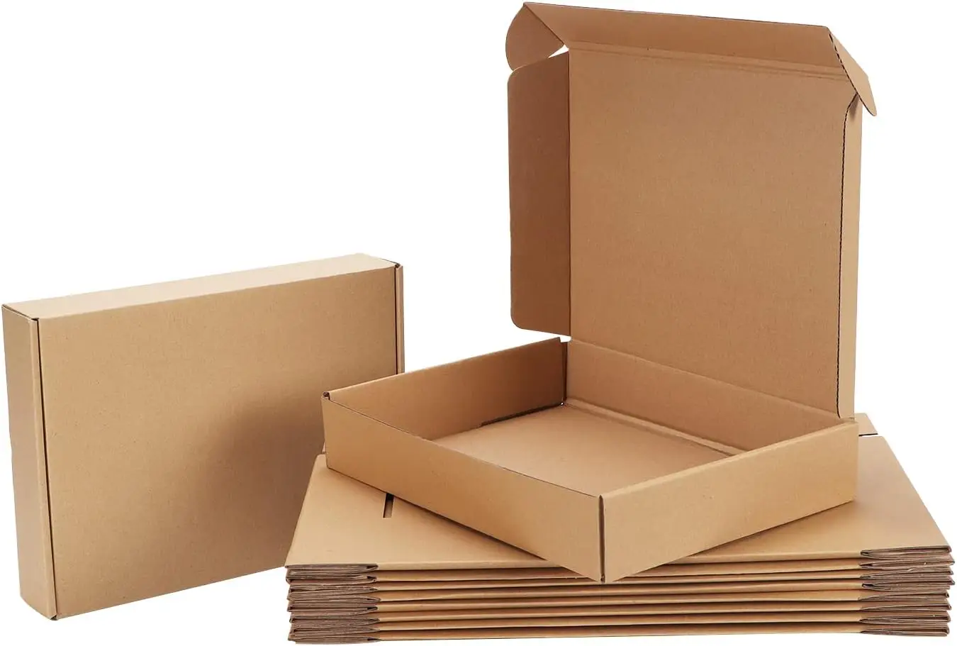 20 Pack 11x8x2 Corrugated Mailer Boxes, Brown Cardboard Shipping Boxes for Business
20 Pack 11x8x2 Corrugated Mailer Boxes, Brown Cardboard Shipping Boxes for Business