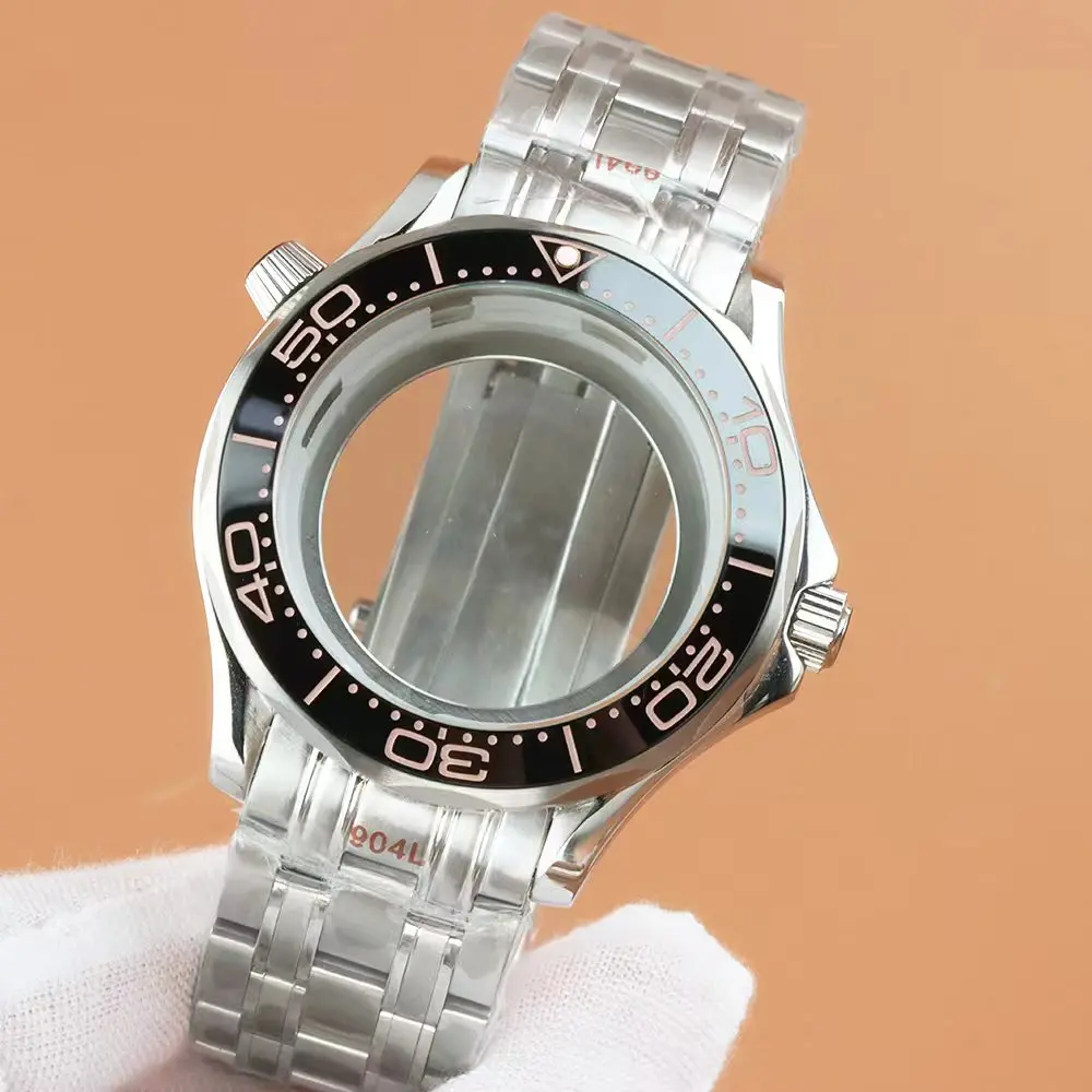 For Seamaster 300 Case Bracelet 41mm Diving Watch Case For NH35 NH36 Automatic Movement Mineral Glass Stainless Steel Case
For Seamaster 300 Case Bracelet 41mm Diving Watch Case For NH35 NH36 Automatic Movement Mineral Glass Stainless Steel Case