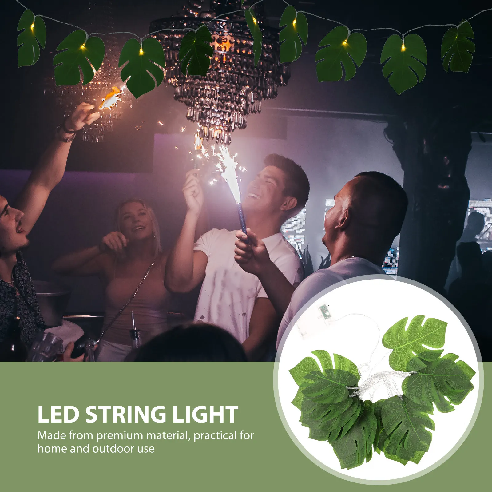 1 комплект модных светодиодных гирлянд с дизайном в виде листьев, мягкий теплый свет, идеально подходят для украшения вечеринок на Рождество и Хэллоуин, декоративные гирлянды.
1 комплект модных светодиодных гирлянд с дизайном в виде листьев, мягкий теплый свет, идеально подходят для украшения вечеринок на Рождество и Хэллоуин, декоративные гирлянды.