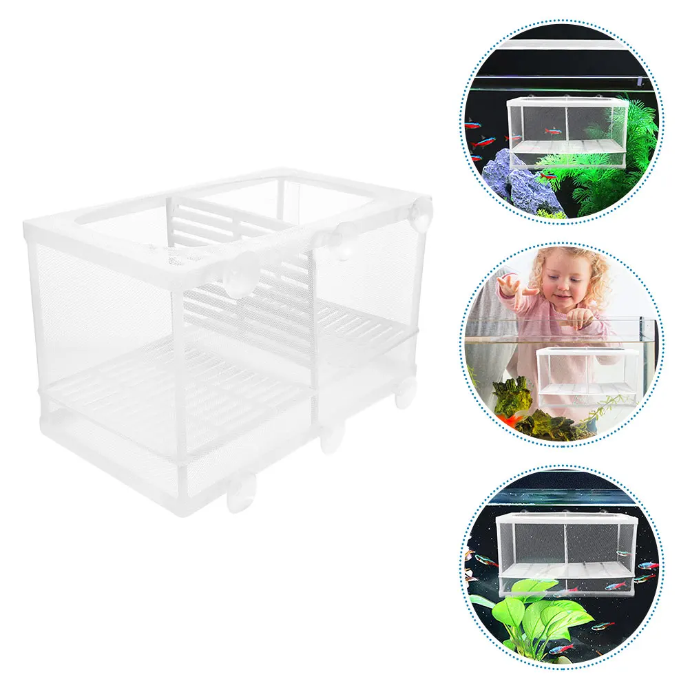 Breeding Box Aquarium Fry Hatchery Divider Net Guard For Baby Survival Lightweight Durable Plastic Nylon Material Aquarium
Breeding Box Aquarium Fry Hatchery Divider Net Guard For Baby Survival Lightweight Durable Plastic Nylon Material Aquarium