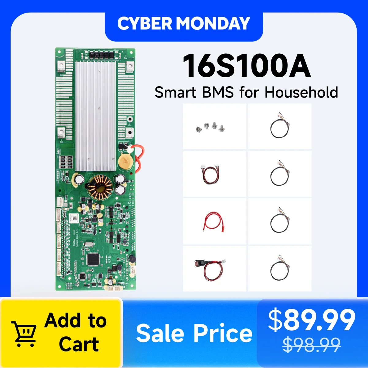 PACEex Integrated 16S 100A BMS Household Energy Storage Lithium Battery Protection Board Home Energy Storage BMS
PACEex Integrated 16S 100A BMS Household Energy Storage Lithium Battery Protection Board Home Energy Storage BMS