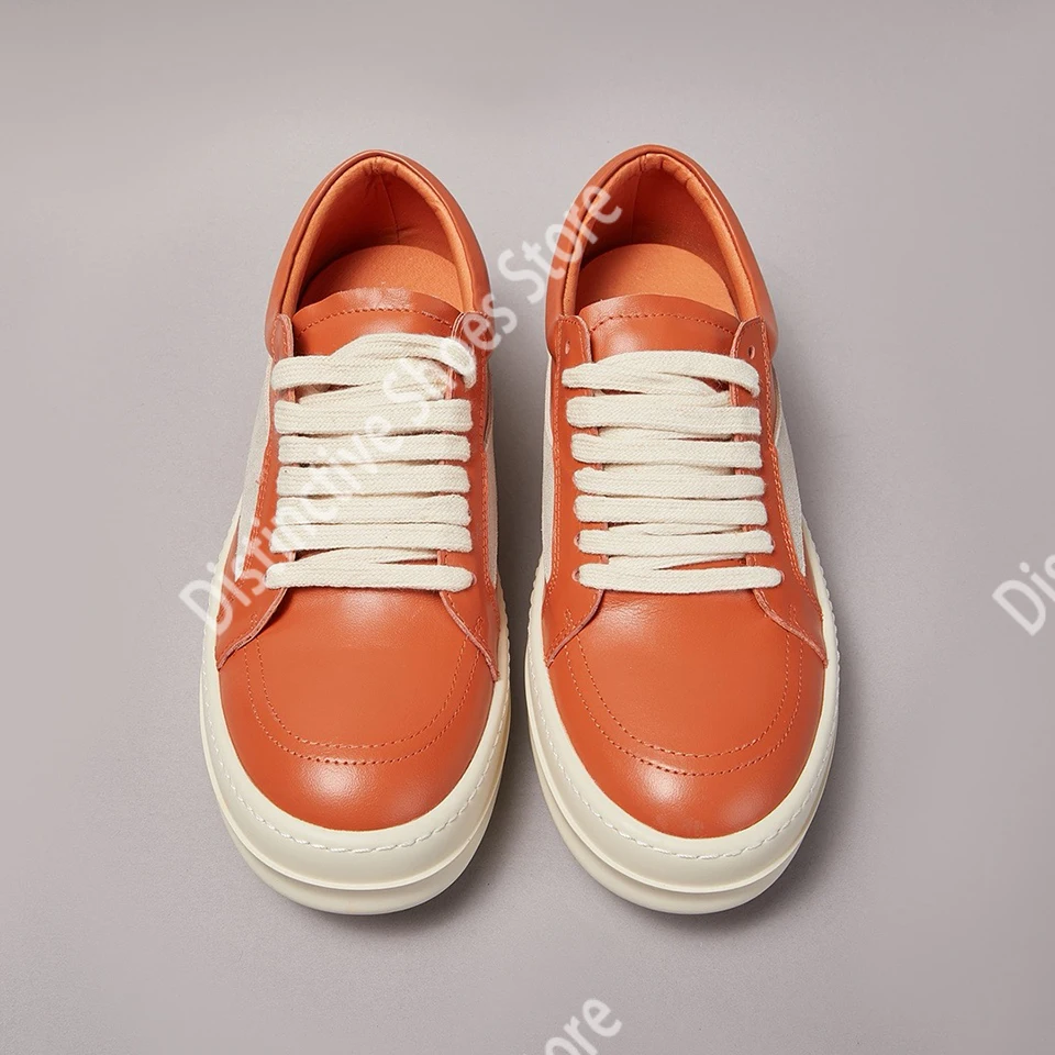 2026 New Ro Style Men's Low Top Sneakers Orange Leather Thick Sole Casual Shoes Couple Streetwear Platform Shoes Retro Sneakers
2026 New Ro Style Men's Low Top Sneakers Orange Leather Thick Sole Casual Shoes Couple Streetwear Platform Shoes Retro Sneakers