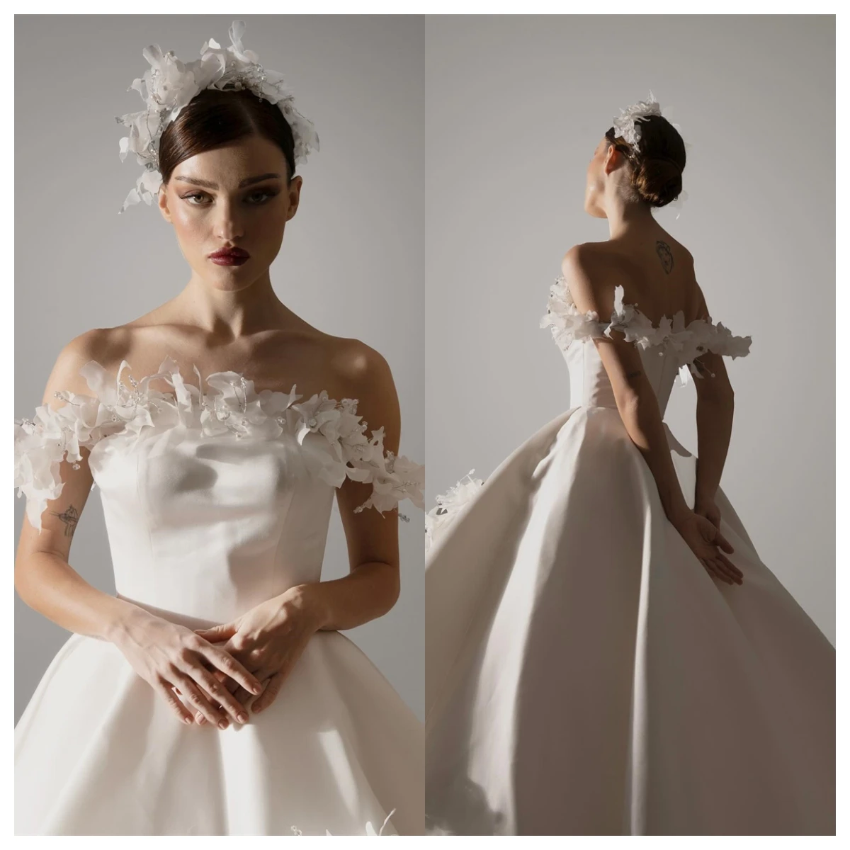 Customized Temperament White Chiffon Evening Dress Off the Shoulder Sleeveless Bespoke Occasion Gowns Vestido De Novia Luxury
Customized Temperament White Chiffon Evening Dress Off the Shoulder Sleeveless Bespoke Occasion Gowns Vestido De Novia Luxury
