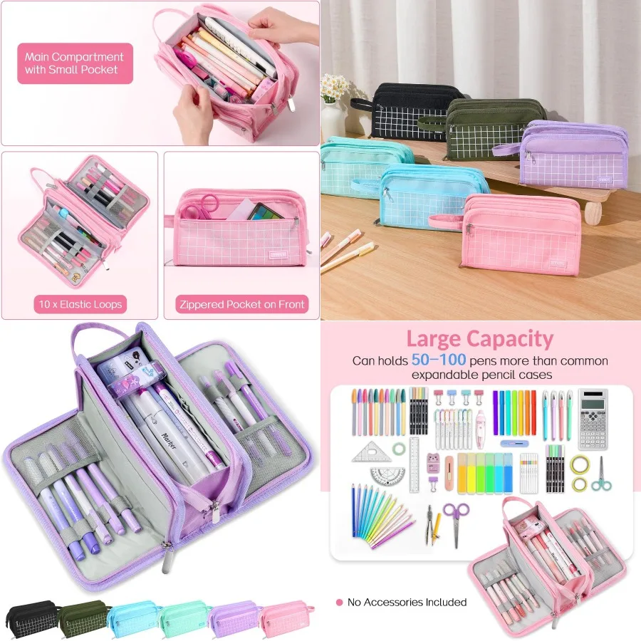 Sooez большой пенал большой емкости пенал сумка для ручек с 3-х отделениями портативный холст органайзер для канцелярских принадлежностей с застежкой-молнией C
Sooez большой пенал большой емкости пенал сумка для ручек с 3-х отделениями портативный холст органайзер для канцелярских принадлежностей с застежкой-молнией C