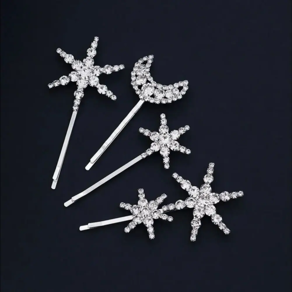 4PK/Set Star Moon Crystal Kids Hair Clips For Girls Fashion Jewelry Hair Accessories Party Performance Rhinestone Hairpin
4PK/Set Star Moon Crystal Kids Hair Clips For Girls Fashion Jewelry Hair Accessories Party Performance Rhinestone Hairpin