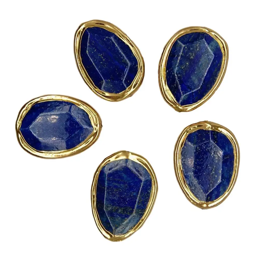 Wholesale 5pcs Blue Lapis Connector Beads Color Bezel For Jewelry Making Finding
Wholesale 5pcs Blue Lapis Connector Beads Color Bezel For Jewelry Making Finding