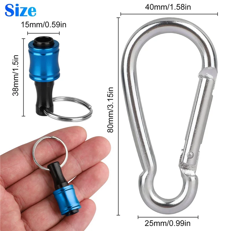 AC88-24Pcs 1/4 Inch Hex Shank Screwdriver Bit Holders, Keychain Extension Bar, Portable Fast Change Bit Holder Set
AC88-24Pcs 1/4 Inch Hex Shank Screwdriver Bit Holders, Keychain Extension Bar, Portable Fast Change Bit Holder Set