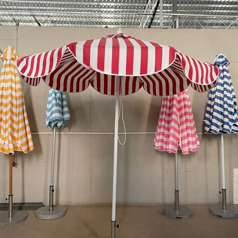 Beach Internet celebrity umbrella Aluminum alloy wood grain umbrella 8 bone striped wave mid column courtyard umbrella Beach
Beach Internet celebrity umbrella Aluminum alloy wood grain umbrella 8 bone striped wave mid column courtyard umbrella Beach