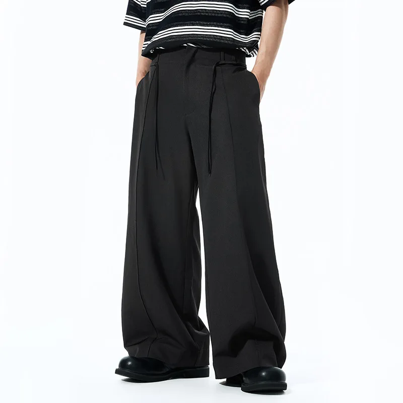 Men's Clothing Wide-Leg Trousers with Curved Hem 2025 Spring Summer New American Street Workwear Cleanfit Casual Long Pants P2KI
Men's Clothing Wide-Leg Trousers with Curved Hem 2025 Spring Summer New American Street Workwear Cleanfit Casual Long Pants P2KI