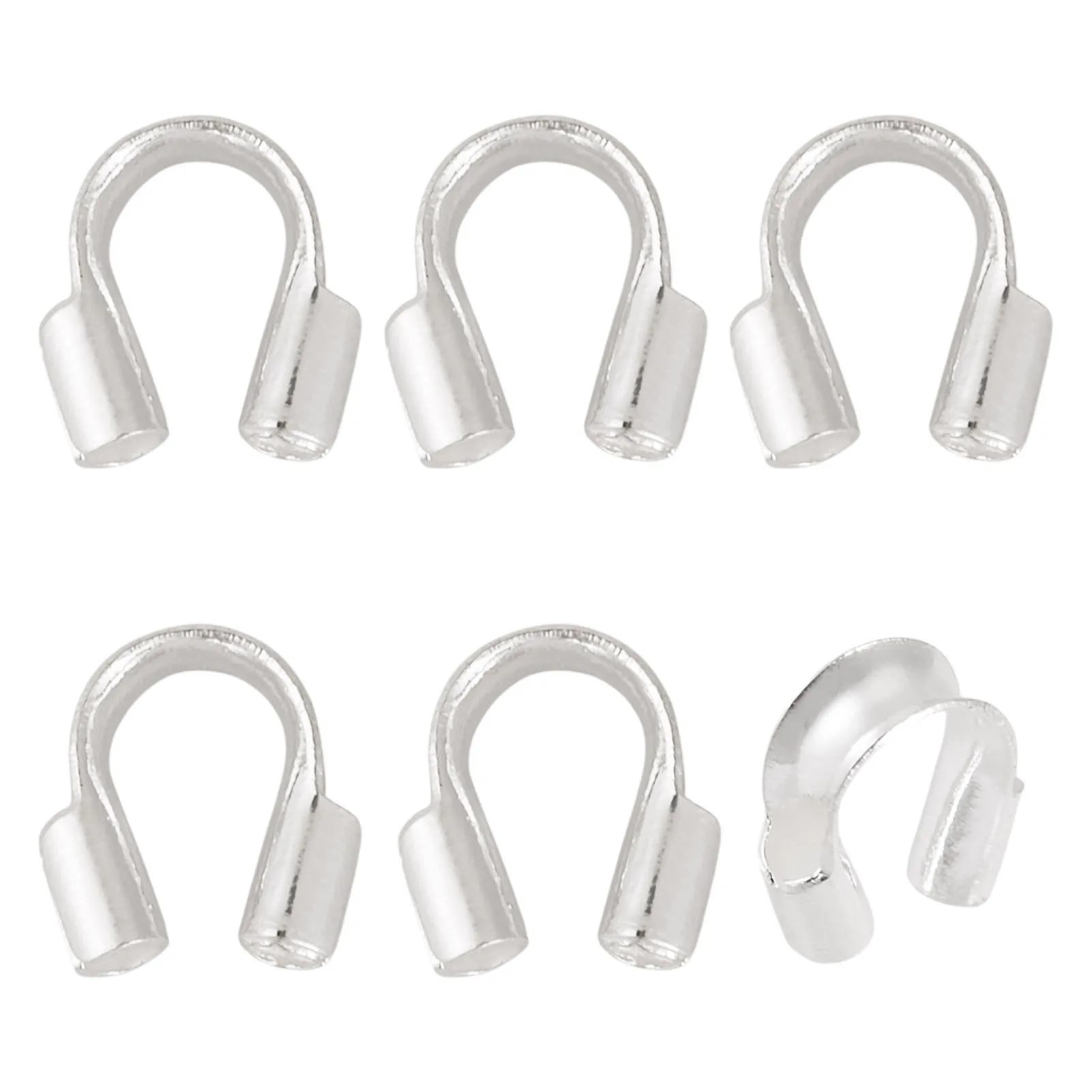 6Pcs 925 Sterling Silver Wire Guardian Ending Findings for Making DIY Jewelry Necklace Bracelet Accessories 5x5x2mm, Hole: 0.6mm
6Pcs 925 Sterling Silver Wire Guardian Ending Findings for Making DIY Jewelry Necklace Bracelet Accessories 5x5x2mm, Hole: 0.6mm