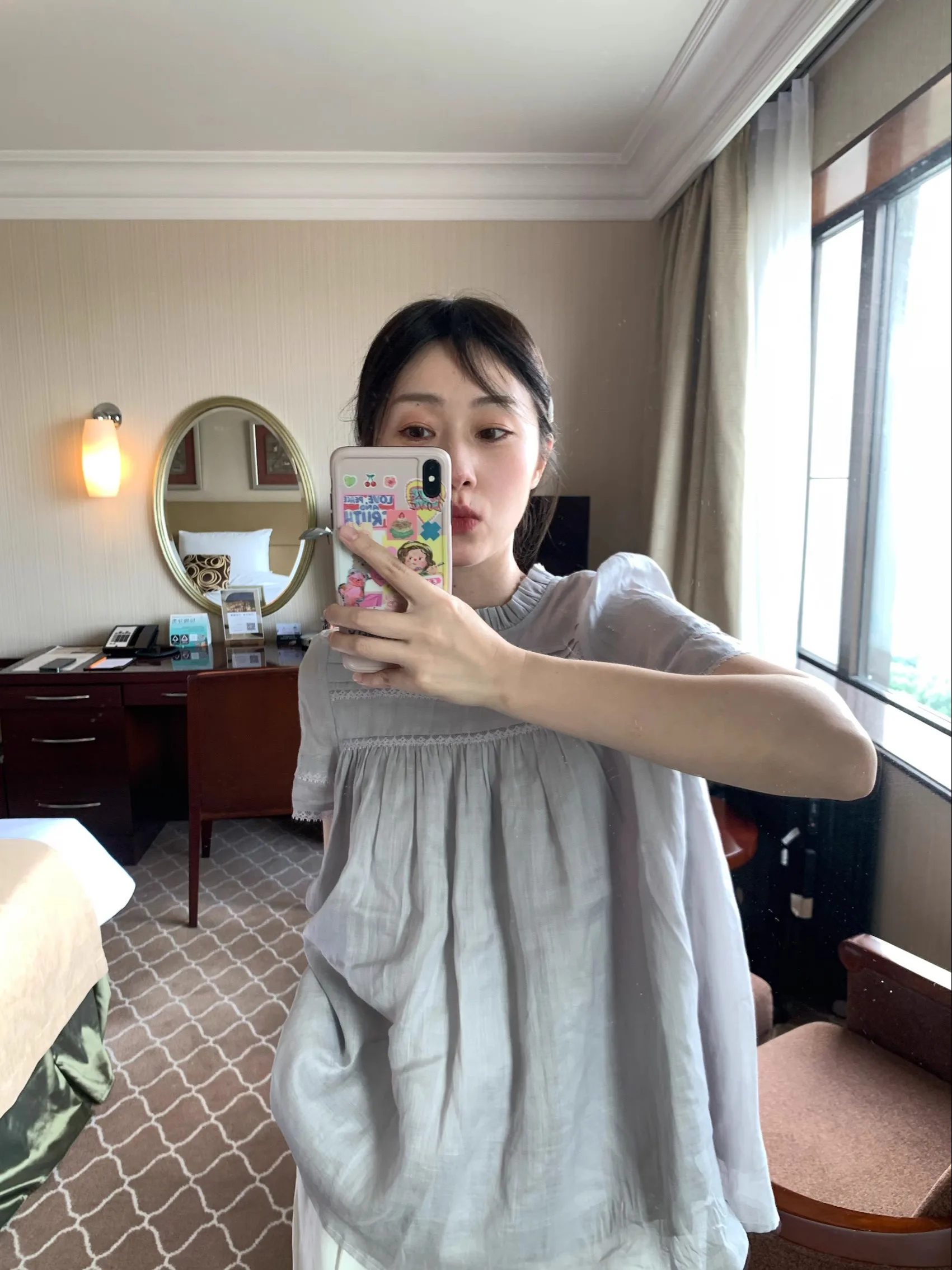 Gentle Princess Style Doll Shirt with Lace Collar in Soft Cotton Linen Purple for Women Breathable Thin Short Sleeve round Neck
Gentle Princess Style Doll Shirt with Lace Collar in Soft Cotton Linen Purple for Women Breathable Thin Short Sleeve round Neck