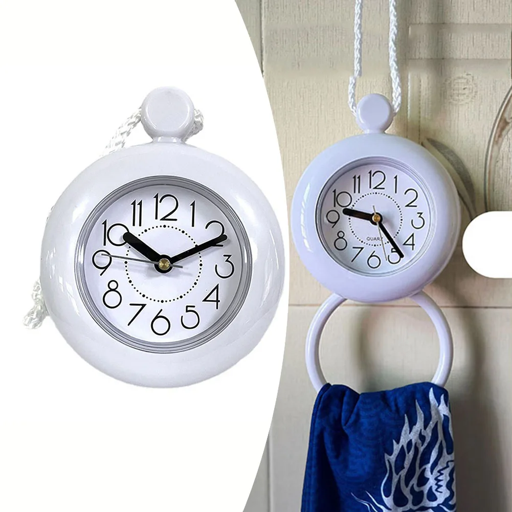 Alarm Clock Waterproof Bathroom Clock Hanging Watch Bedroom Dual Use Shower Hanging Wall Clocks Home Decoration
Alarm Clock Waterproof Bathroom Clock Hanging Watch Bedroom Dual Use Shower Hanging Wall Clocks Home Decoration