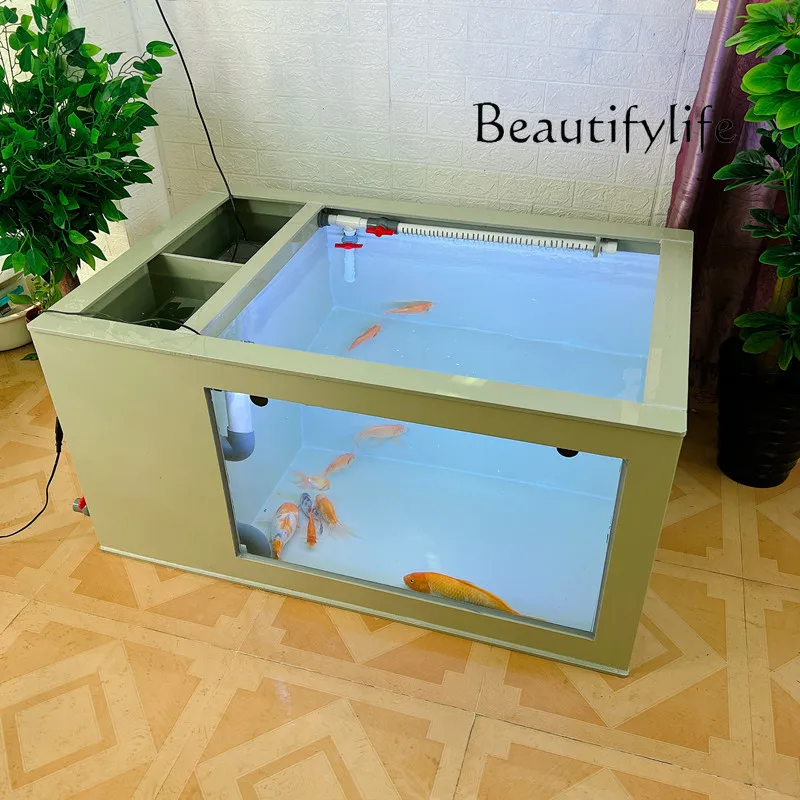 Ultra-white glass ornamental fish tank water circulation filter box PP plastic large thickened fish box
Ultra-white glass ornamental fish tank water circulation filter box PP plastic large thickened fish box