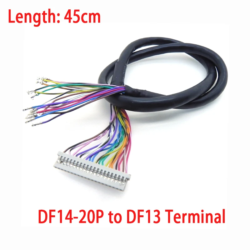 Factory Stock 45CM Length DF14 20Pin 1.25mm Pittch Connector to DF13 Terminal LVDS Cable Twisted Pair for DIY
Factory Stock 45CM Length DF14 20Pin 1.25mm Pittch Connector to DF13 Terminal LVDS Cable Twisted Pair for DIY