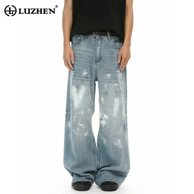 LUZHEN 2026 New Paint Tie-dyed Pattern Loose Straight Denim Pants Men Fashion Handsome Baggy High Quality Wide Leg Jeans JY7356
LUZHEN 2026 New Paint Tie-dyed Pattern Loose Straight Denim Pants Men Fashion Handsome Baggy High Quality Wide Leg Jeans JY7356