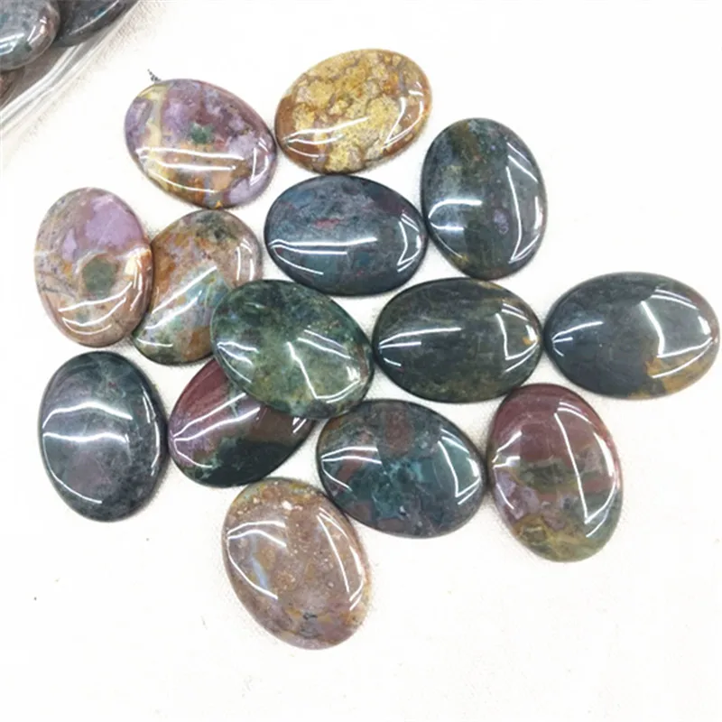 4PCS Nature Indian Agate Cabochons 30X40MM Oval Shape DIY Jewelry Accessories Natural Colors Good Quallity
4PCS Nature Indian Agate Cabochons 30X40MM Oval Shape DIY Jewelry Accessories Natural Colors Good Quallity