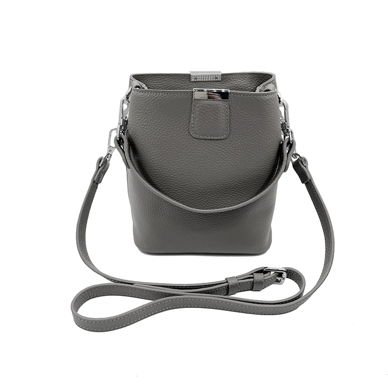 Unique and Original Bags Luxury Mini Handbag Genuine Leather Gray Tone Simple Versatile Classic Women's Bucket Messenger Bag
Unique and Original Bags Luxury Mini Handbag Genuine Leather Gray Tone Simple Versatile Classic Women's Bucket Messenger Bag