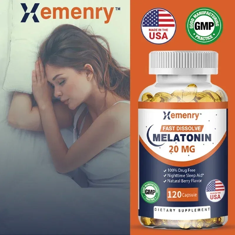Melatonin Capsules - Reduce Stress, Improve Mood, Improve Sleep Quality, Promote Energy Production, Enhance Immunity
Melatonin Capsules - Reduce Stress, Improve Mood, Improve Sleep Quality, Promote Energy Production, Enhance Immunity