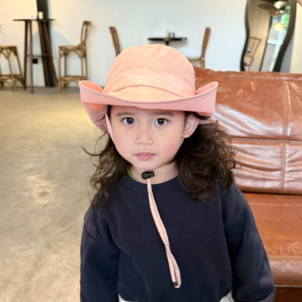 Soft Drawstring Candy Color Bucket Hat Korean Style Anti-UV Children's Fishmen Hat Casual Quick-dry Kid Summer Sun Hat Boy/Girls
Soft Drawstring Candy Color Bucket Hat Korean Style Anti-UV Children's Fishmen Hat Casual Quick-dry Kid Summer Sun Hat Boy/Girls