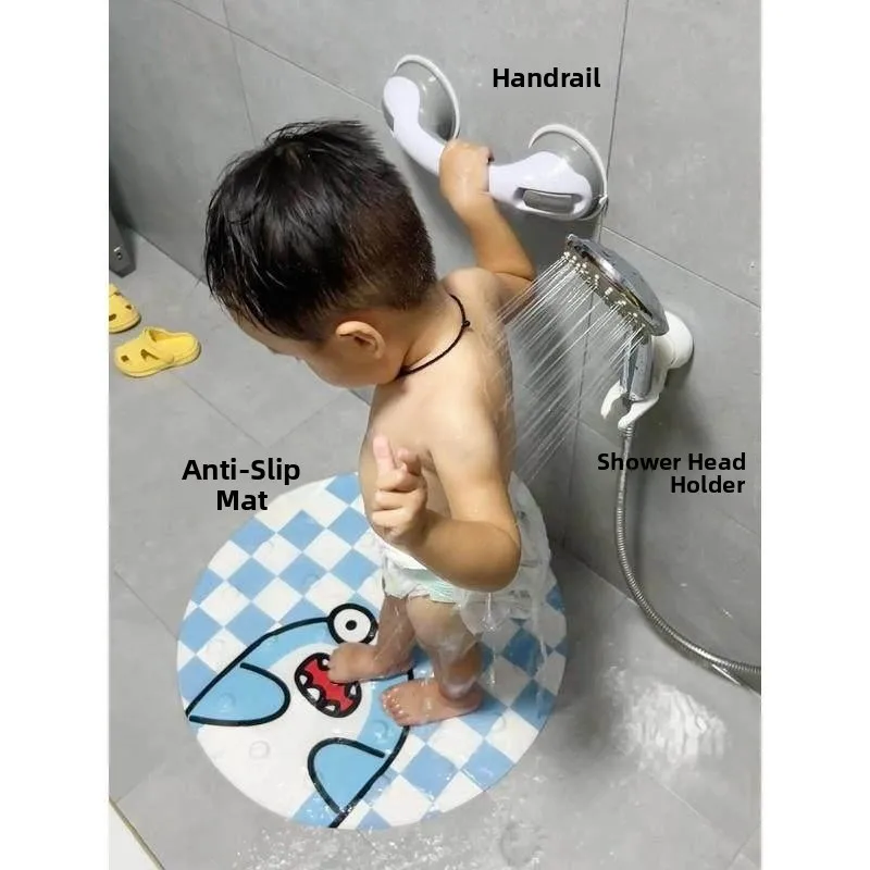 Противоскользящий коврик Batoom Se для младенцев и детей, современный круглый коврик из ПВХ с присосками, подставка для ног, аксессуары для ванной комнаты
Противоскользящий коврик Batoom Se для младенцев и детей, современный круглый коврик из ПВХ с присосками, подставка для ног, аксессуары для ванной комнаты