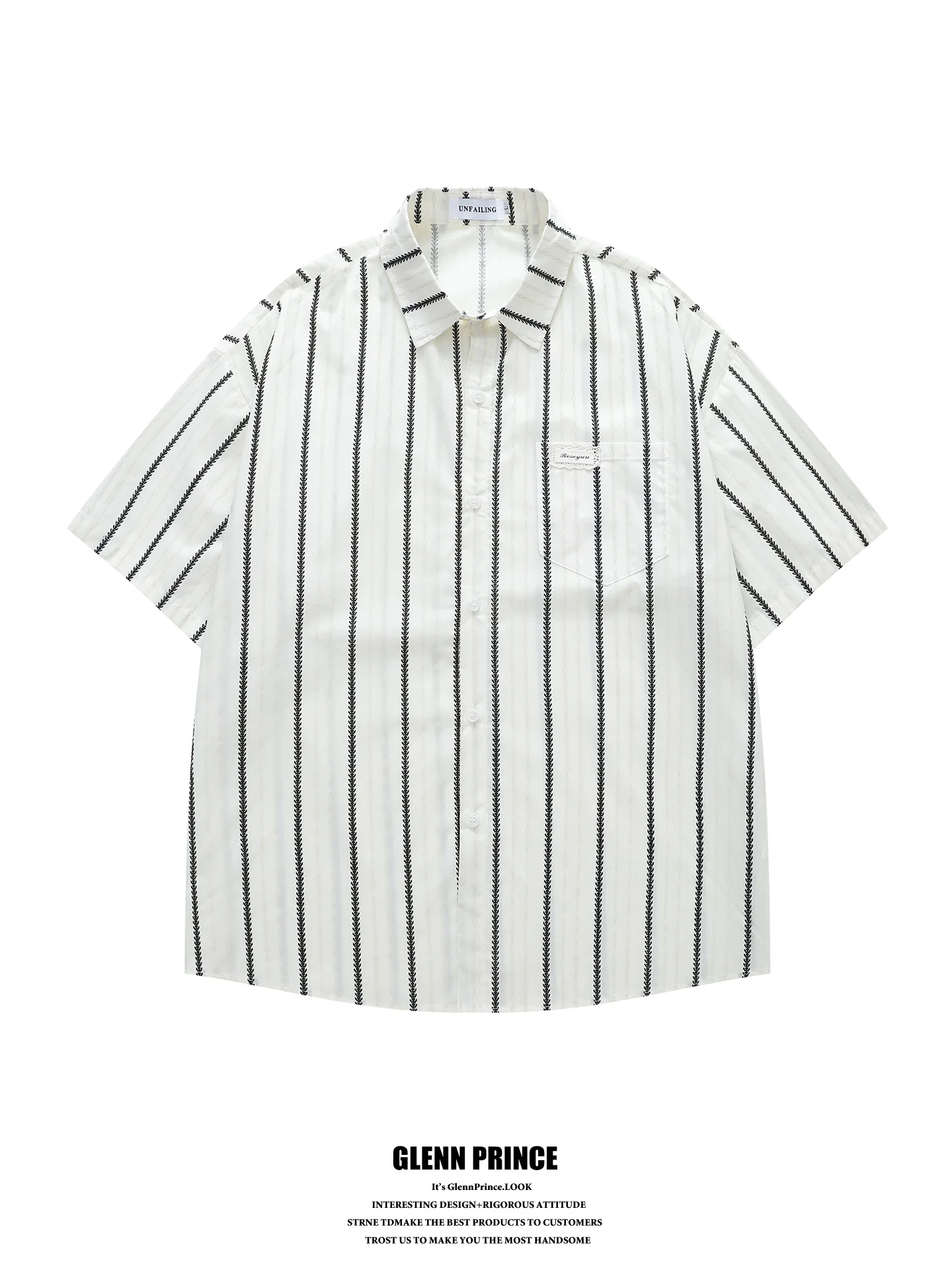GPstudio Hong Kong Style Fishbone Color Block Vertical Stripes Short Sleeve Shirt Men's High Sensation Teenage Loose Shirt
GPstudio Hong Kong Style Fishbone Color Block Vertical Stripes Short Sleeve Shirt Men's High Sensation Teenage Loose Shirt