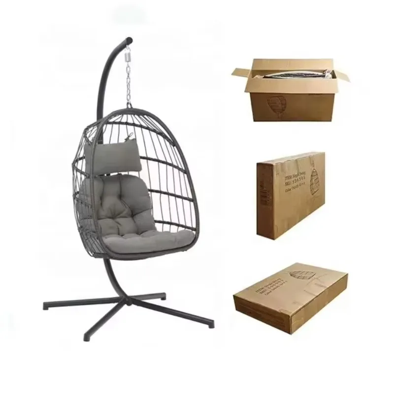 Modern Simple Foldable PE Rattan Egg Chair Bedroom Hanging Garden Chair Patio Swing Metal Stand 2 Person Bedroom Furniture
Modern Simple Foldable PE Rattan Egg Chair Bedroom Hanging Garden Chair Patio Swing Metal Stand 2 Person Bedroom Furniture