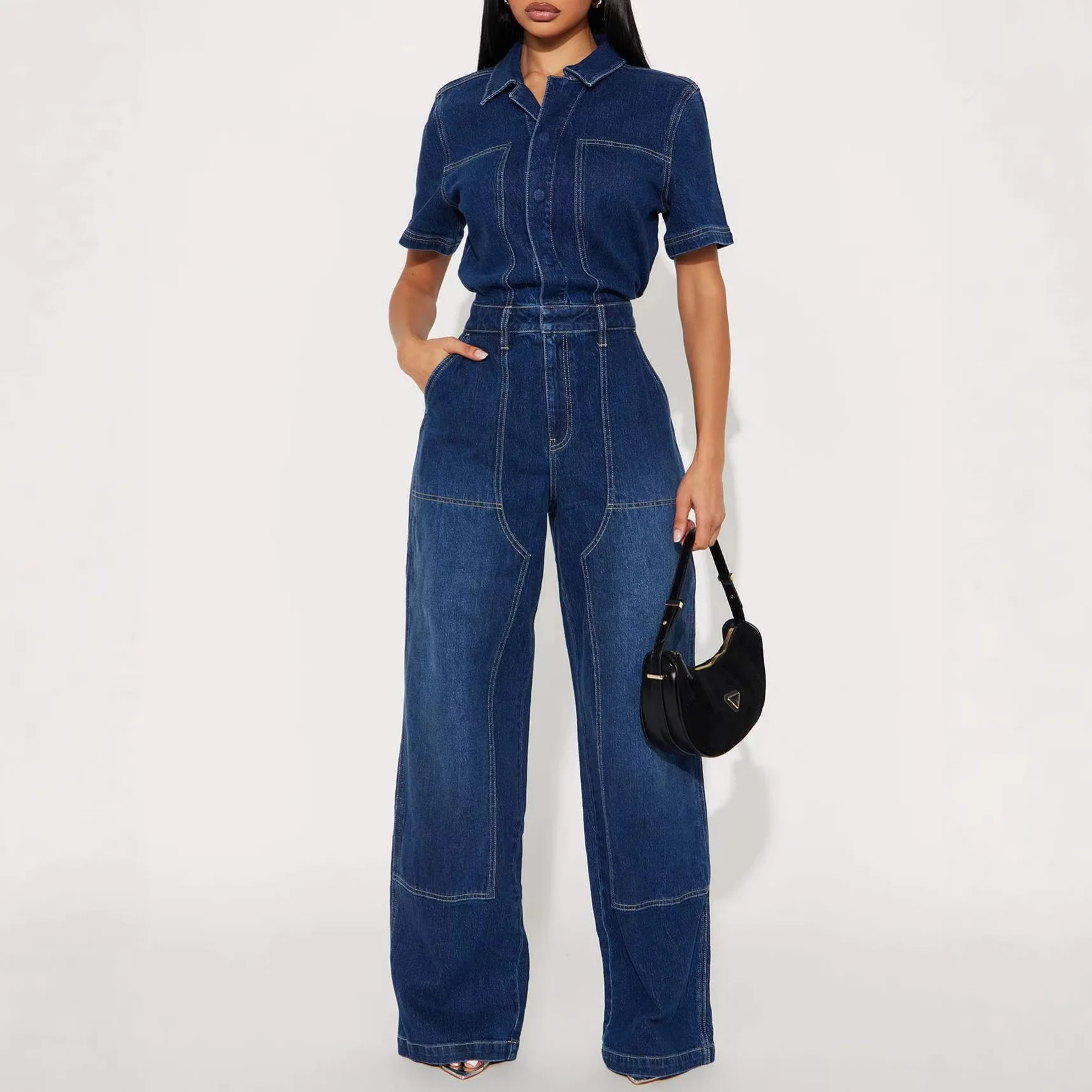 Denim Jumpsuits Women Vintage One Piece Jeans Wide Leg Pants Straight Jumpsuit Trousers Washed Female Floor Length Streetwear
Denim Jumpsuits Women Vintage One Piece Jeans Wide Leg Pants Straight Jumpsuit Trousers Washed Female Floor Length Streetwear